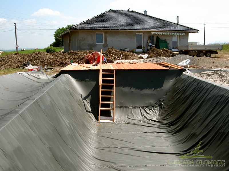 Položení ochranné fólie